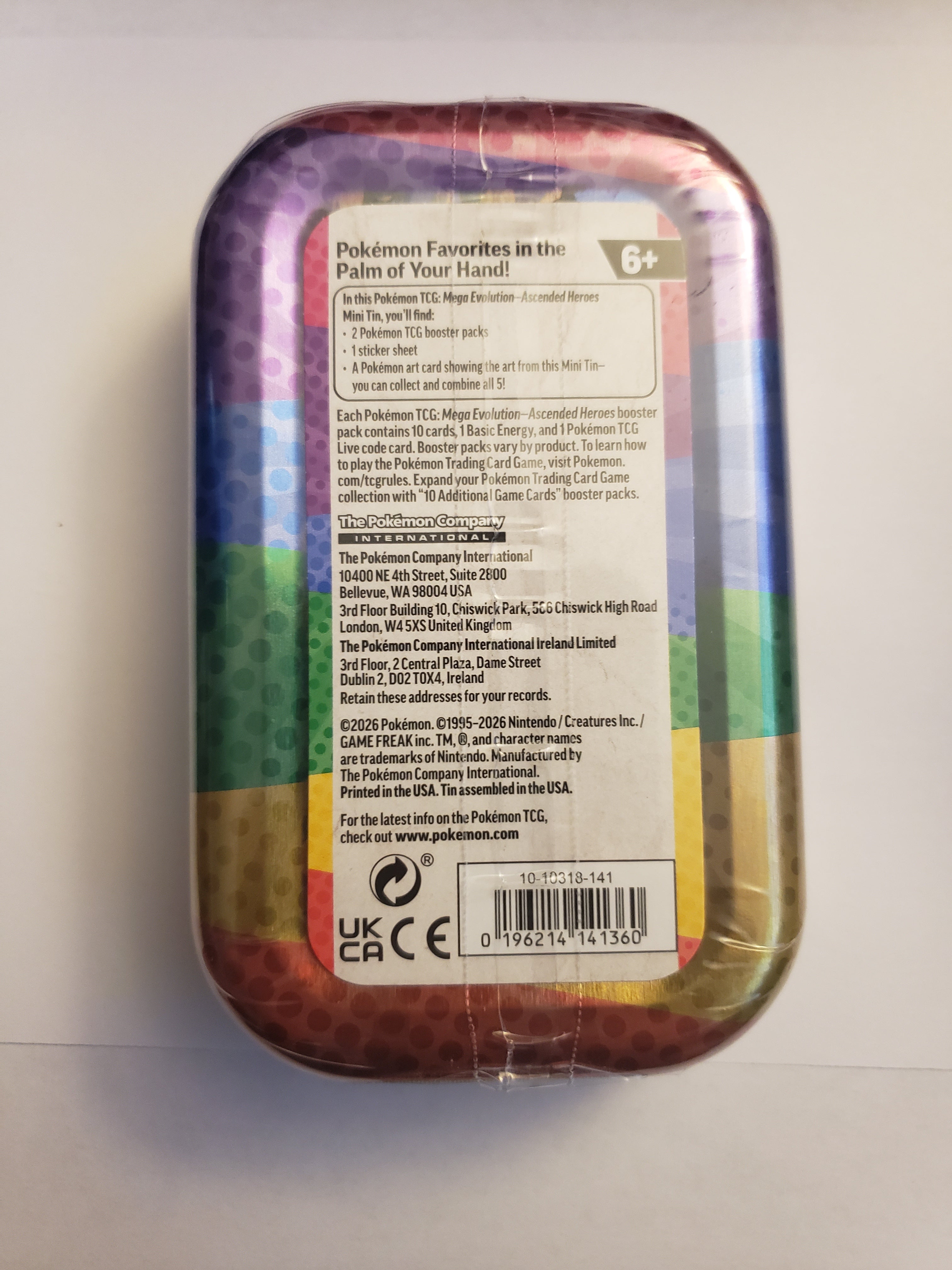 Pokémon TCG Mega Evolution Ascended Heroes Mini Tin – Sealed