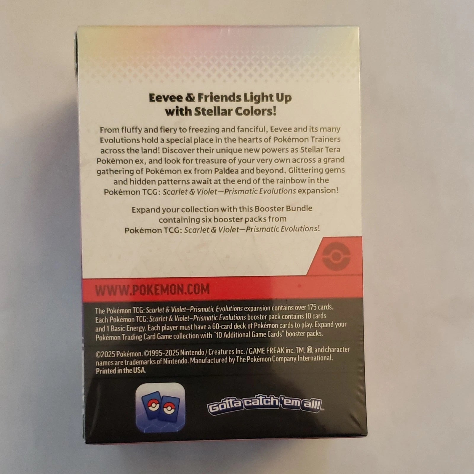 Pokémon TCG Scarlet & Violet Prismatic Evolutions Booster Bundle Box, 6 Packs
