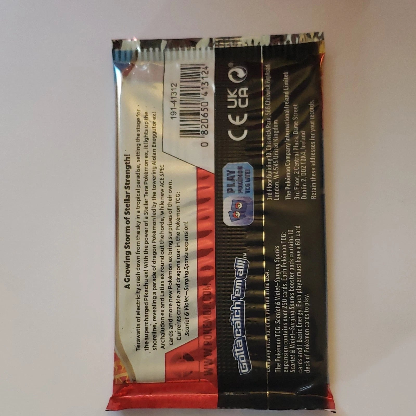 Pokémon Scarlet & Violet Surging Sparks Booster Pack 10 Cards English TCG