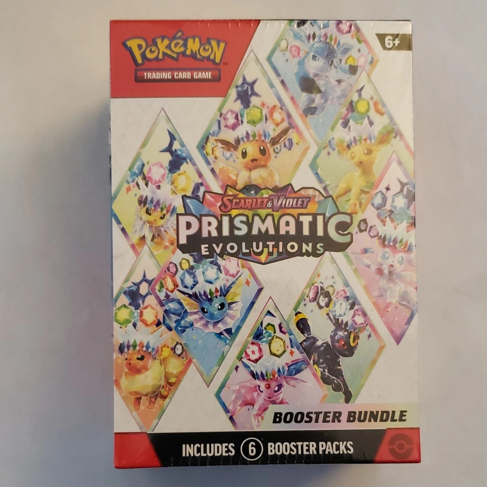 Pokémon TCG Scarlet & Violet Prismatic Evolutions Booster Bundle Box, 6 Packs